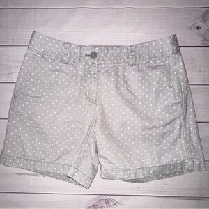 Ann Taylor Gray Polka Dot Women's Shorts